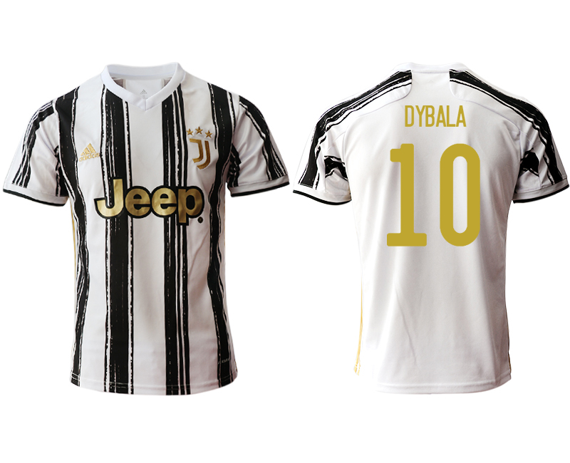 Men 2020-2021 club Juventus home aaa version #10 white Soccer Jerseys2